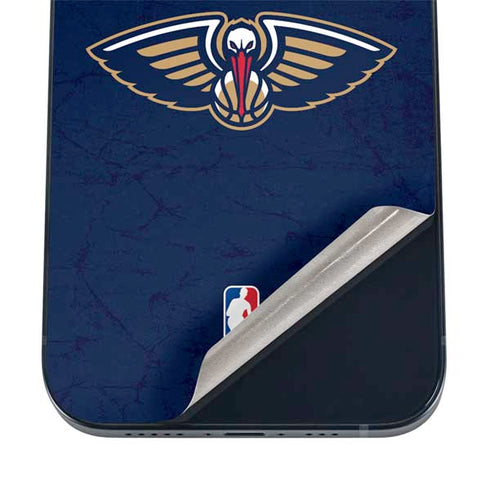 NBA New Orleans Pelicans Distressed iPhone 16 Plus Skin
